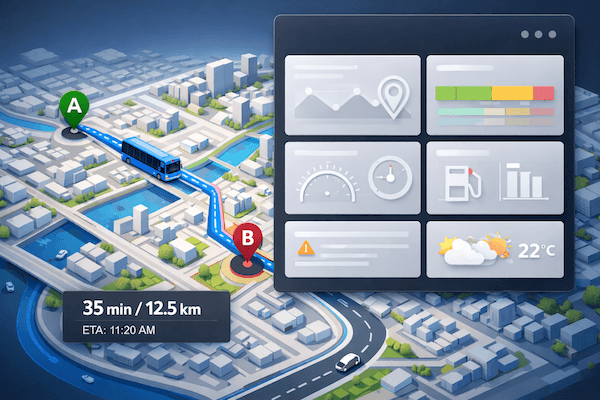 Transit insights and analytics interface