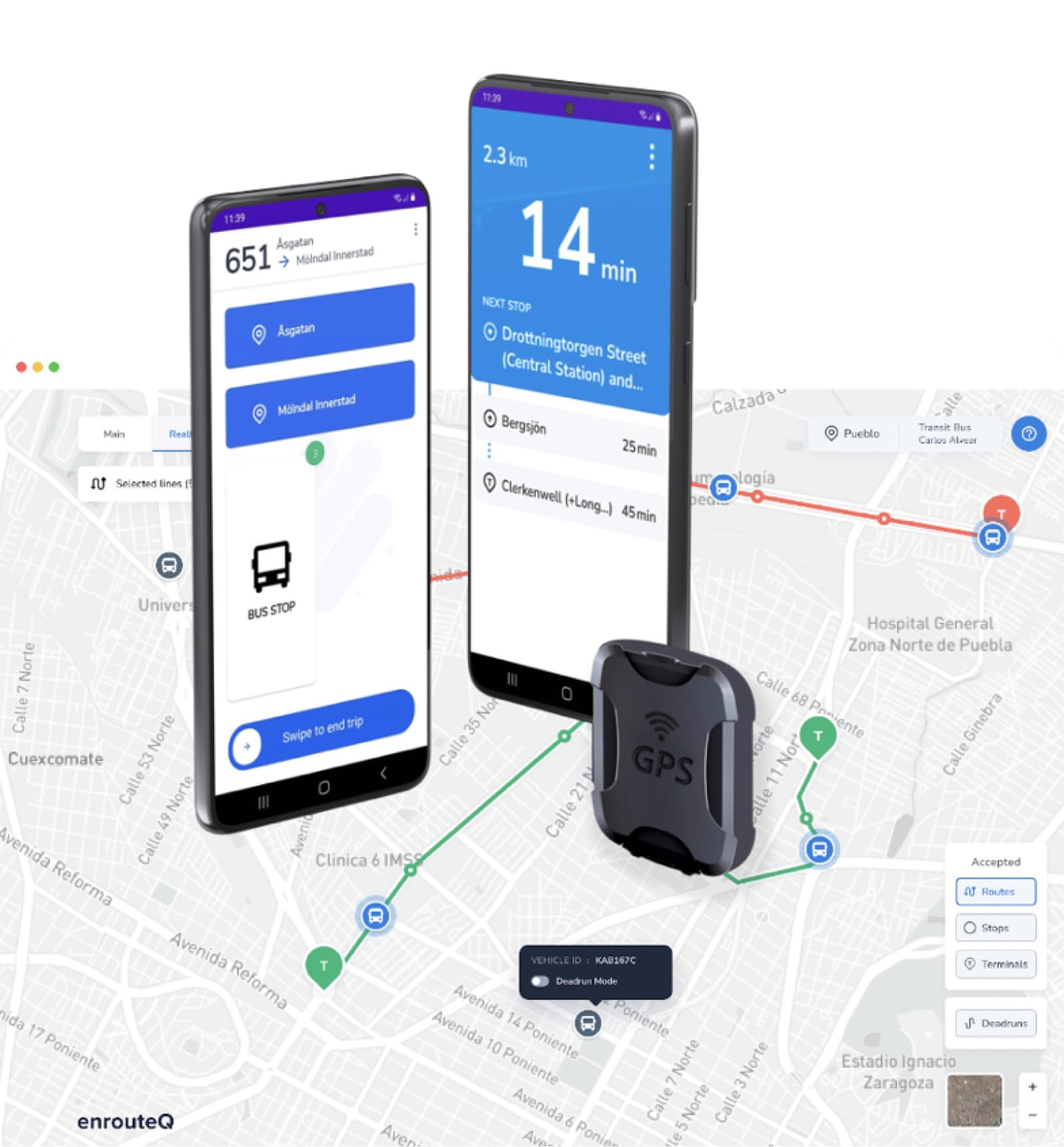 GPS tracking and real-time operations